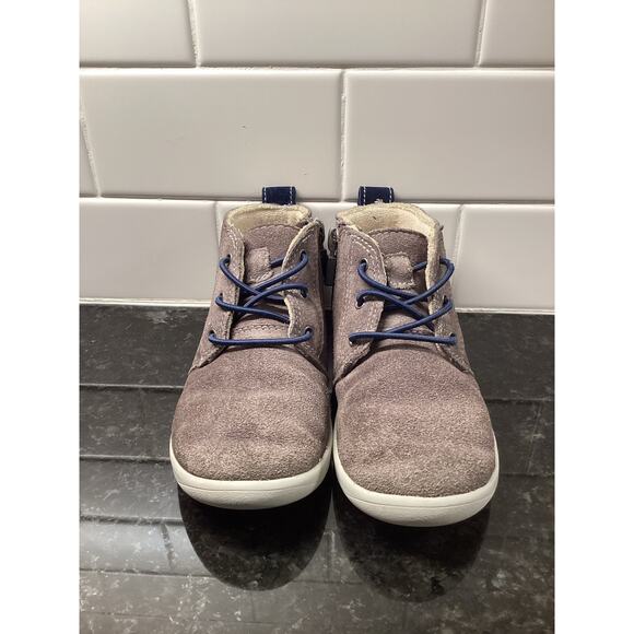 UGG Unisex Kids Lace Up Toddler Zip‎ Kristian Suede Boots Brown/gray Size 11 - Picture 2 of 10